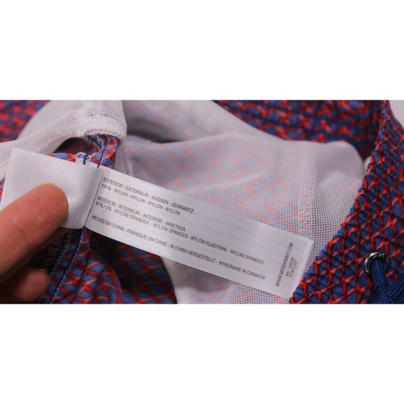 Mr. Swim Red Blue Geometric Print Swim Trunks 7" Inseam Men's XXL - Picture 5 of 8